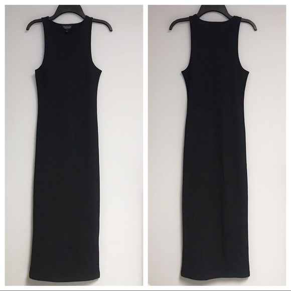 Topshop Dresses & Skirts - Topshop Ribbed Bodycon Midi T-shirt Dress